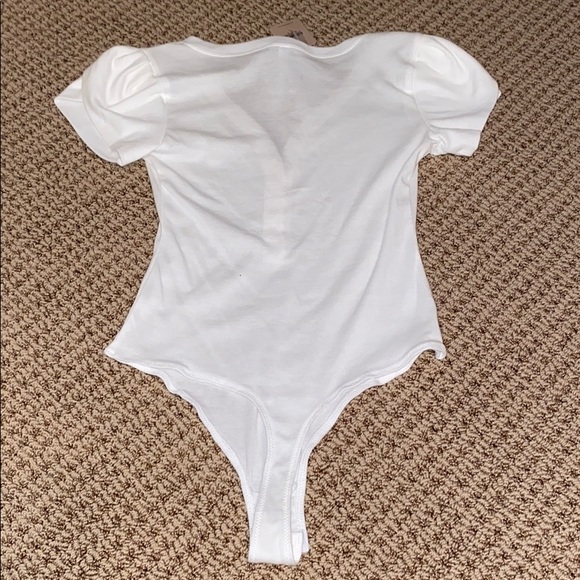 Free People Mia Thong Bodysuit White XS NWT - Picture 8 of 8